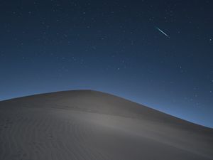 Preview wallpaper desert, sand, night, dunes