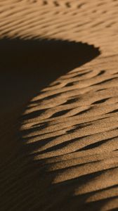 Preview wallpaper desert, sand, relief, brown