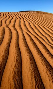 Preview wallpaper desert, sand, relief, shadows