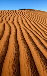 Preview wallpaper desert, sand, relief, shadows