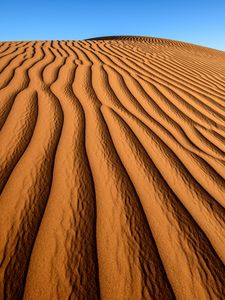 Preview wallpaper desert, sand, relief, shadows
