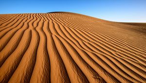 Preview wallpaper desert, sand, relief, shadows