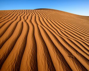 Preview wallpaper desert, sand, relief, shadows