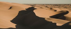 Preview wallpaper desert, sand, shadows, dunes