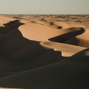 Preview wallpaper desert, sand, shadows, dunes