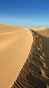 Preview wallpaper desert, sand, sky, wind