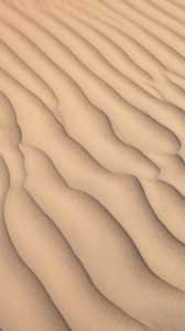 Preview wallpaper desert, sand, waves, relief, texture