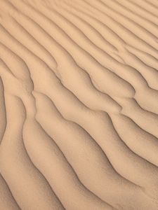 Preview wallpaper desert, sand, waves, relief, texture