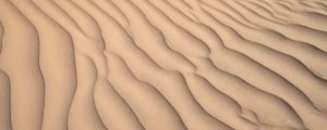 Preview wallpaper desert, sand, waves, relief, texture