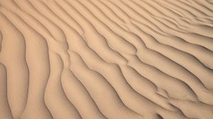 Preview wallpaper desert, sand, waves, relief, texture