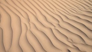 Preview wallpaper desert, sand, waves, relief, texture