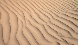 Preview wallpaper desert, sand, waves, relief, texture
