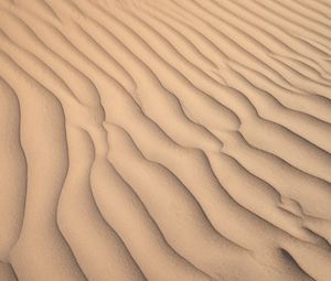 Preview wallpaper desert, sand, waves, relief, texture