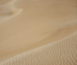 Preview wallpaper desert, sand, waves, wavy, texture