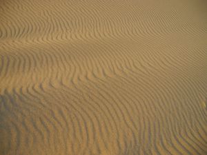 Preview wallpaper desert, sand, waves, surface