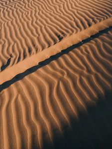 Preview wallpaper desert, sand, waves, relief