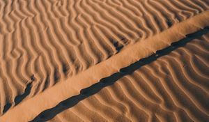 Preview wallpaper desert, sand, waves, relief
