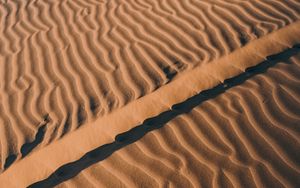Preview wallpaper desert, sand, waves, relief