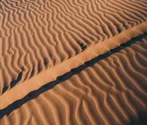 Preview wallpaper desert, sand, waves, relief
