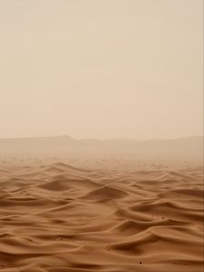Preview wallpaper desert, sand, waves, relief, brown