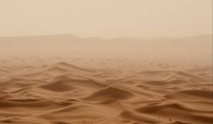 Preview wallpaper desert, sand, waves, relief, brown
