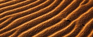 Preview wallpaper desert, sand, waves, relief, texture, brown