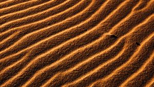 Preview wallpaper desert, sand, waves, relief, texture, brown