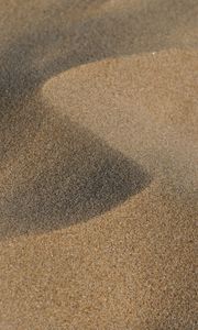Preview wallpaper desert, sand, waves, relief, brown, texture