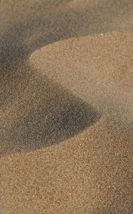 Preview wallpaper desert, sand, waves, relief, brown, texture