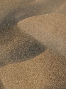 Preview wallpaper desert, sand, waves, relief, brown, texture