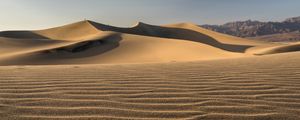 Preview wallpaper desert, sand, waves, hills, landscape