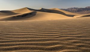 Preview wallpaper desert, sand, waves, hills, landscape