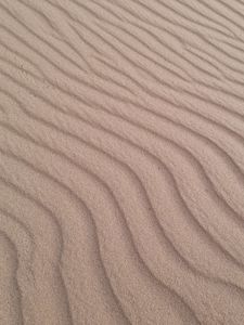 Preview wallpaper desert, sand, waves, texture, relief, brown