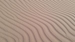 Preview wallpaper desert, sand, waves, texture, relief, brown