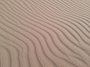 Preview wallpaper desert, sand, waves, texture, relief, brown