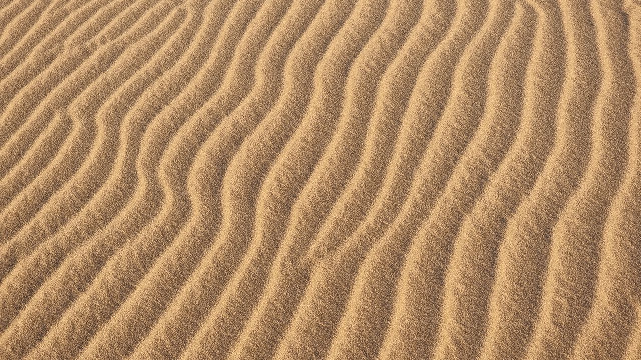 Wallpaper desert, sand, waves, texture, brown