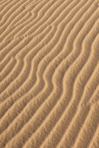 Preview wallpaper desert, sand, waves, texture, brown