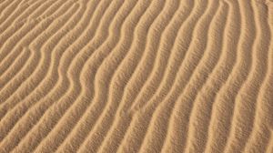 Preview wallpaper desert, sand, waves, texture, brown