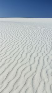 Preview wallpaper desert, sand, white, wavy