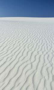 Preview wallpaper desert, sand, white, wavy