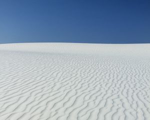 Preview wallpaper desert, sand, white, wavy