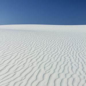 Preview wallpaper desert, sand, white, wavy