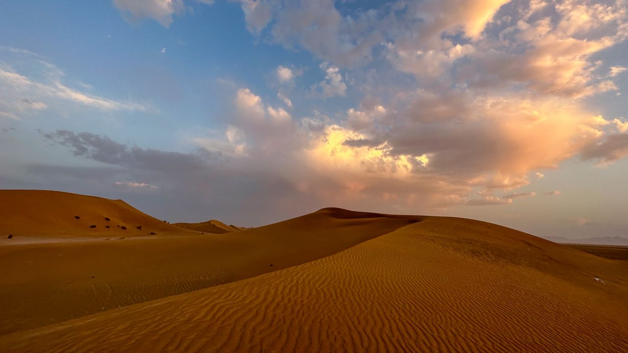 Wallpaper desert, sands, dunes, terrain, hills