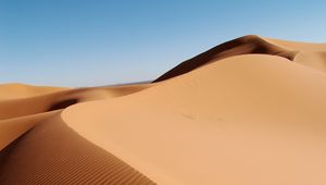 Preview wallpaper desert, sands, relief, dunes