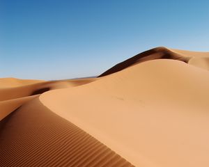 Preview wallpaper desert, sands, relief, dunes