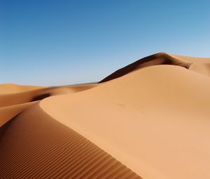 Preview wallpaper desert, sands, relief, dunes