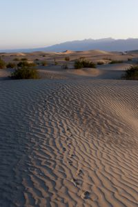 Preview wallpaper desert, sands, traces, relief, valley