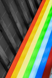 Preview wallpaper design, colorful, rainbow, stripes, wooden