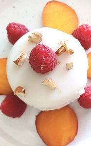 Preview wallpaper dessert, berries, almonds, fruit, sweet