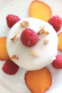Preview wallpaper dessert, berries, almonds, fruit, sweet